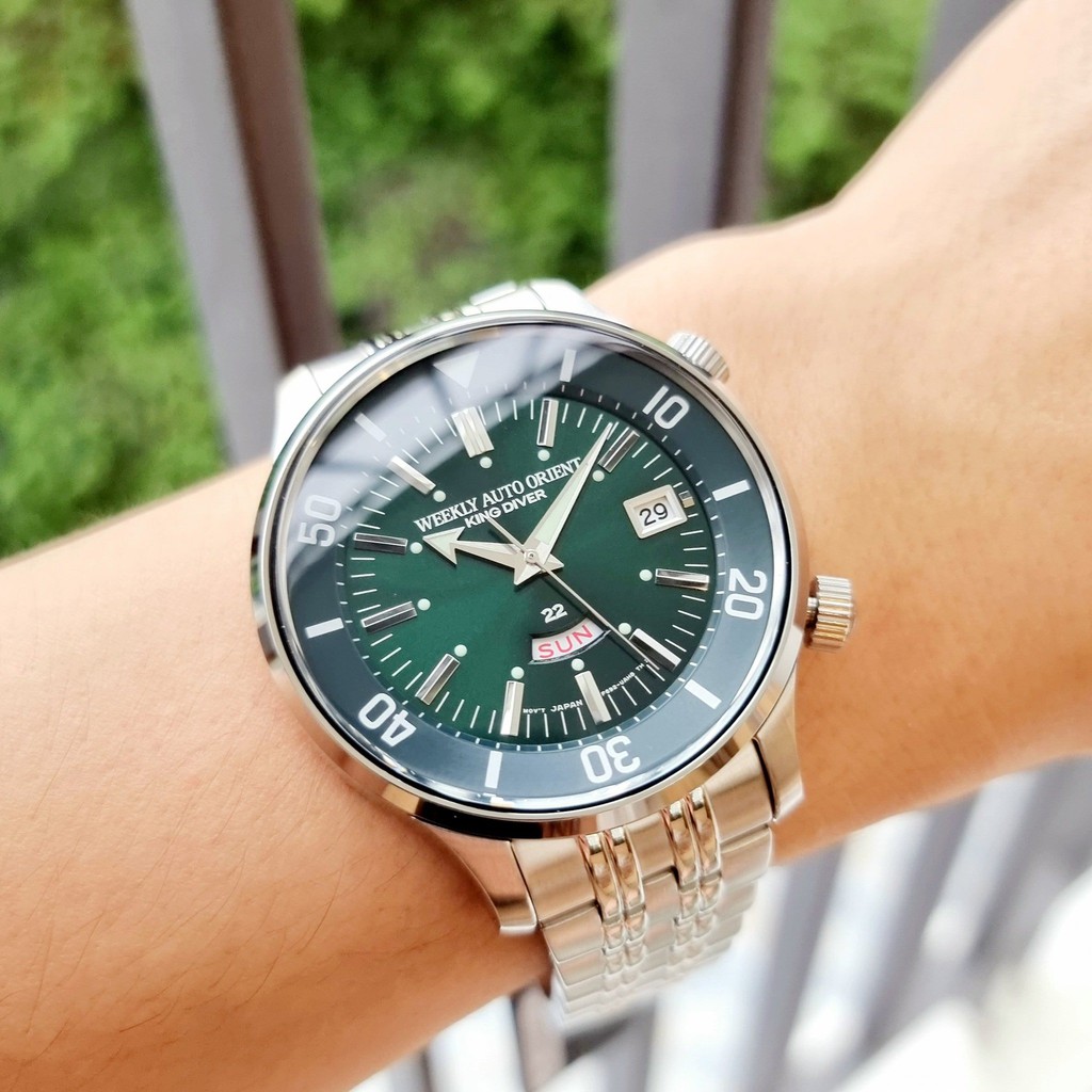 Đồng hồ nam Orient King Diver Green RA-AA0D03E - Phiên bản kỉ niệm 70 năm King Diver Orient