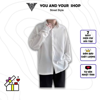 Áo Sơ mi trơn Nam Nữ YAYSHOP chất lụa mềm mịn form Unisex tay dài