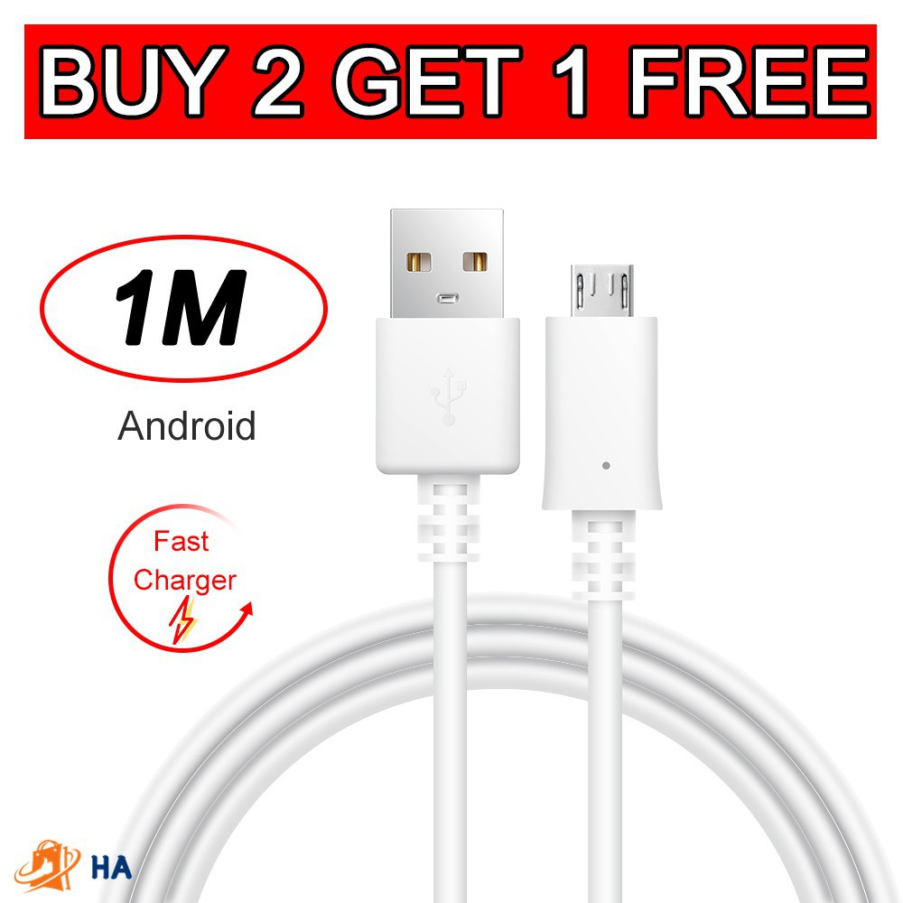 Cáp Sạc Dài 1m Cổng Micro Usb Cho Điện Thoại Android