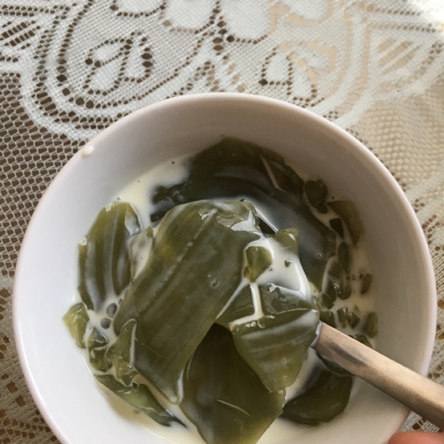 Bột thạch găng ( làm từ lá găng rừng )