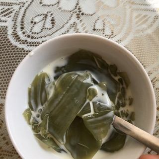 Bột thạch găng ( làm từ lá găng rừng )