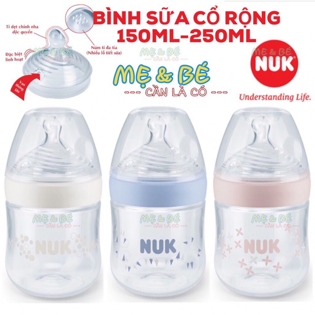 BÌNH SỮA NUK 150ML PP NATURE SENSE