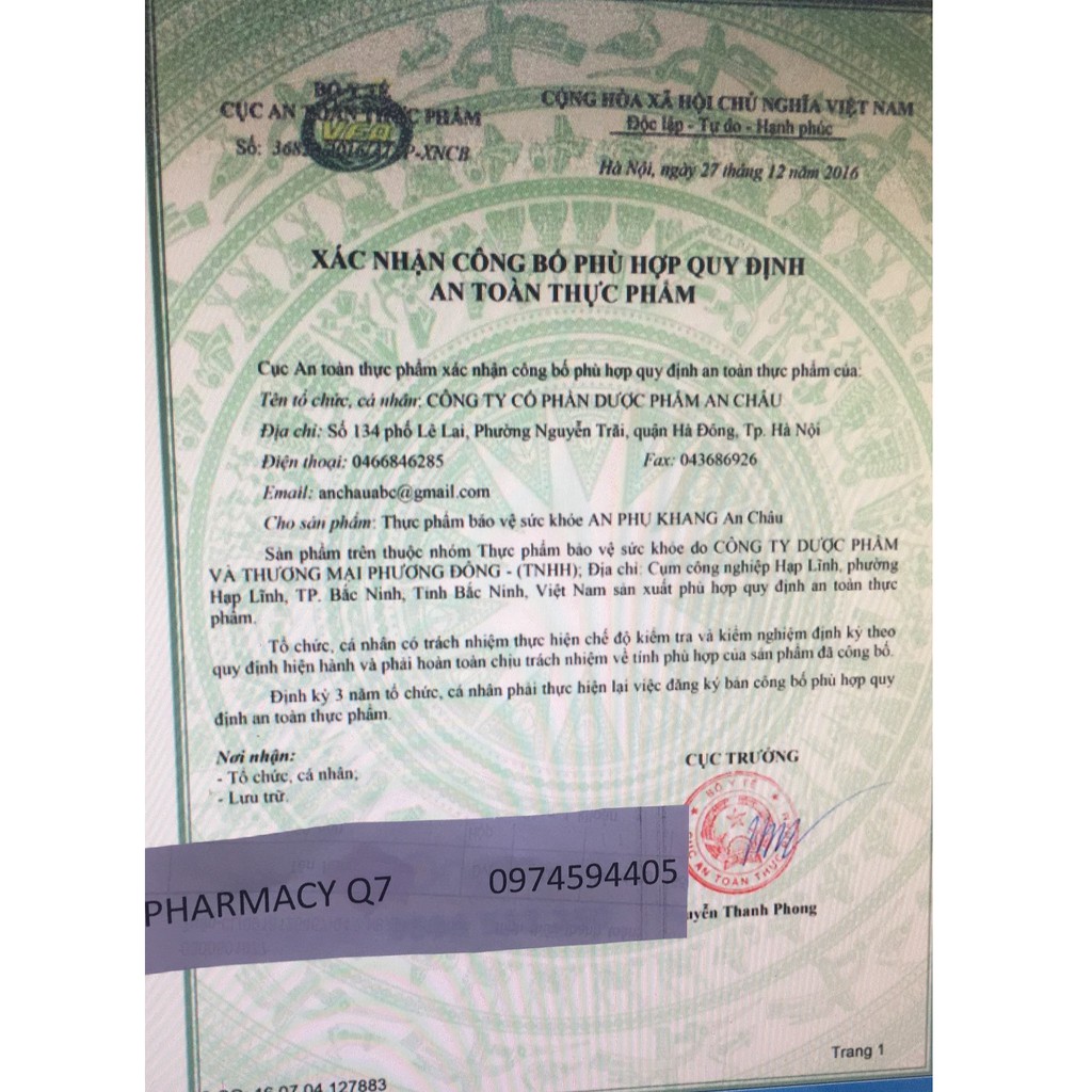 KHANG U LINH CHÍNH HÃNG hộp 50 viên TRINH NỮ HOÀNG CUNG