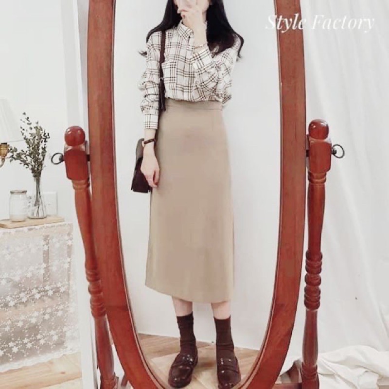 Chân Váy Nữ Lưng Cao Tôn Dáng