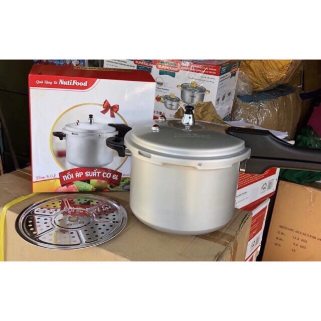 Nồi áp suất cơ Green Cook 6 Lít(Quà tặng Nutifood)