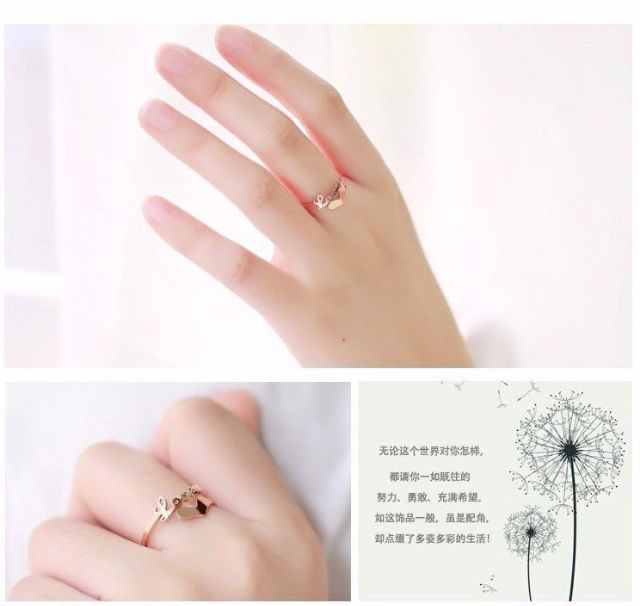 NHẪN TIM LOVE YÊU THƯƠNG
