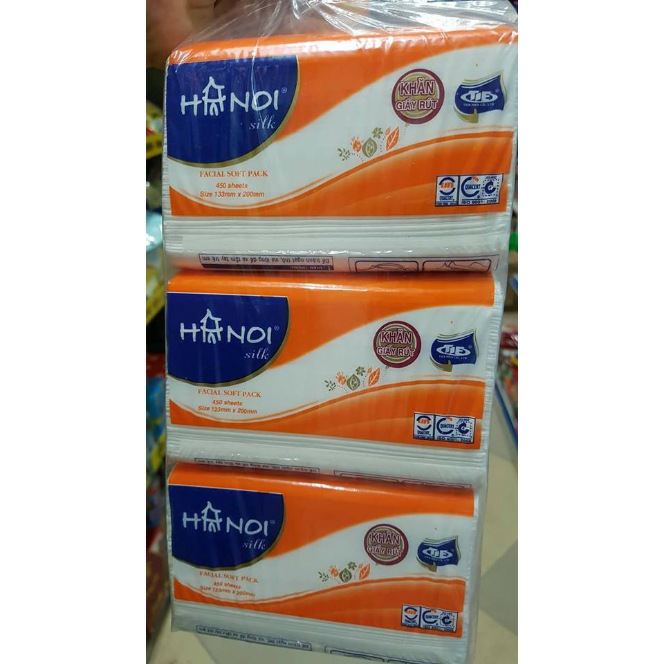 GIẤY ĂN RÚT NHỠ HÀ NỘI 150 TỜ, 3 LỚP