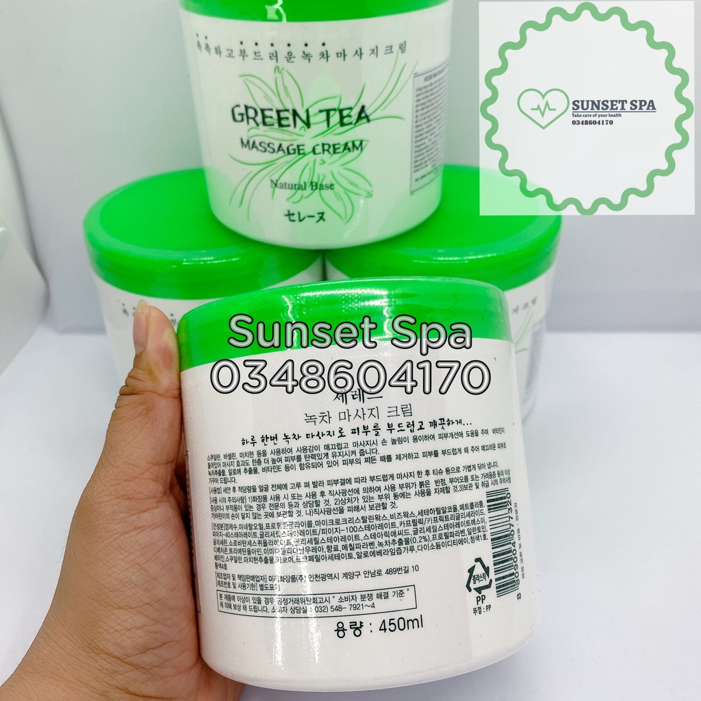 Kem Massage Trà Xanh Chính Hãng Hàn Quốc (Green Tea Massage Cream)