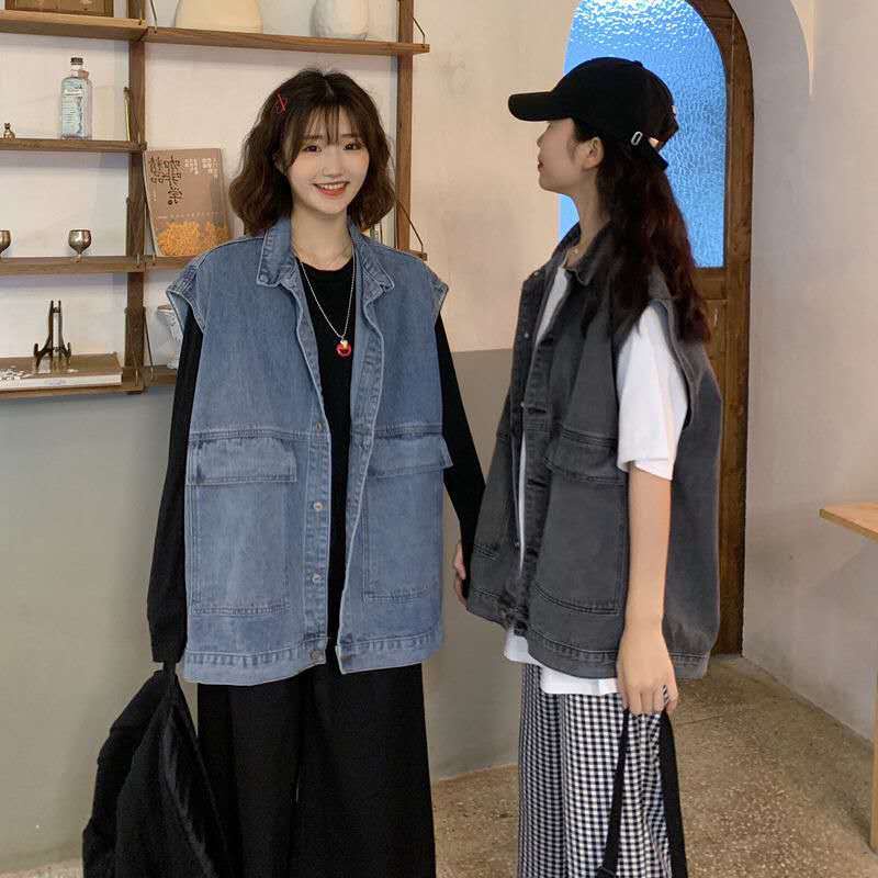 Áo khoác denim không tay thời trang Hàn Quốc
 | BigBuy360 - bigbuy360.vn