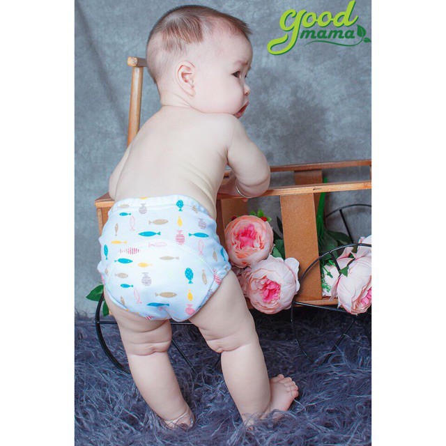 Set 3 Quần bỏ bỉm Goodmama 6 lớp xuất Hàn cho bé từ 5-15kg ( Có Ảnh Thật ) _PK74