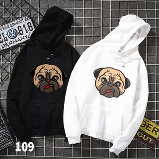 Áo hoodie unisex nam nư chó mặt xệ có bigsize đên hơn 100kg chất cải nỉ dày mịn