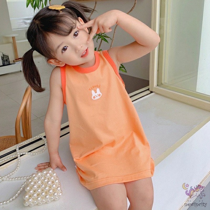 Lyvyshop - (Cotton SG chính phẩm) Đầm bé gái sát nách mùa hè siêu dễ thương bé từ 09-28kg