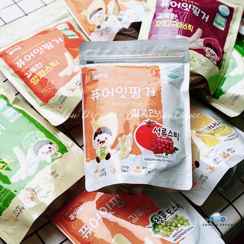 Bánh gạo Naebro hữu cơ Pure Eat dạng que cho bé ăn dặm từ 6 tháng 30g [BAY AIR]