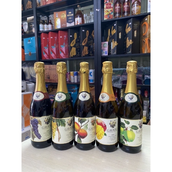 Nước Ép Nho Đỏ Có Ga GAVIOLI 750ml-Nho Đỏ