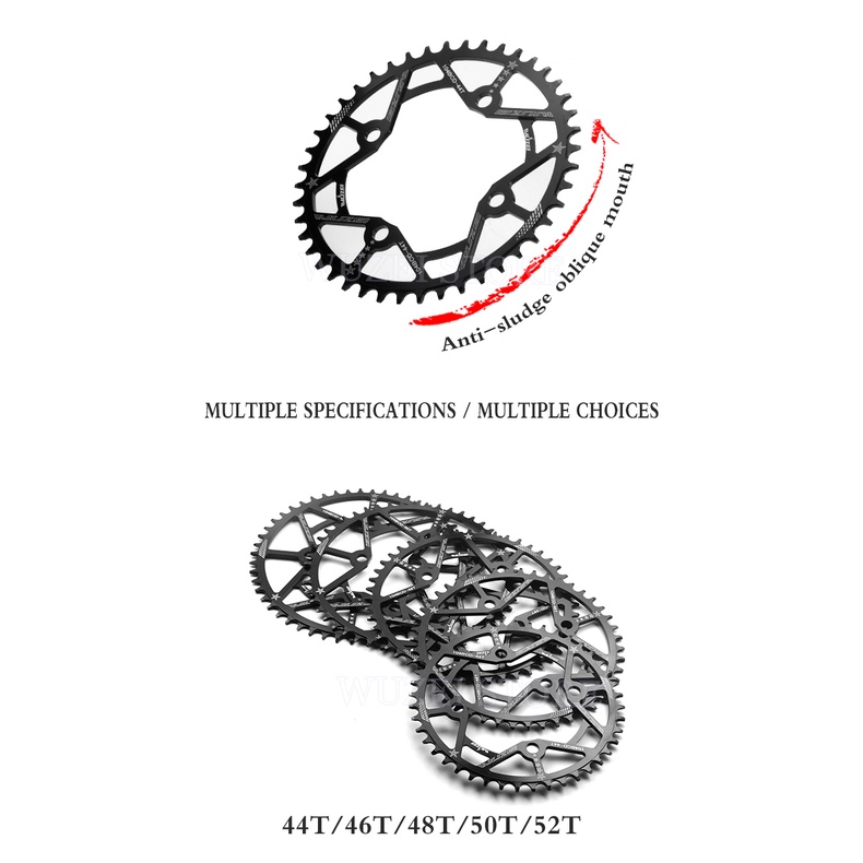 Đĩa Xích Tròn WUZEI 104BCD 30T 32T 34T 36T 38T 40T 42T 44T 46T 48T 50T 52T Cho Xe Đạp MTB