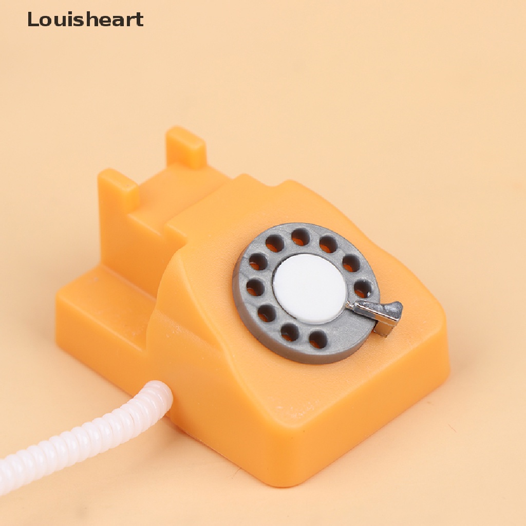 Mô hình điện thoại cổ điển tỉ lệ 1:12 dùng trang trí nhà búp bê