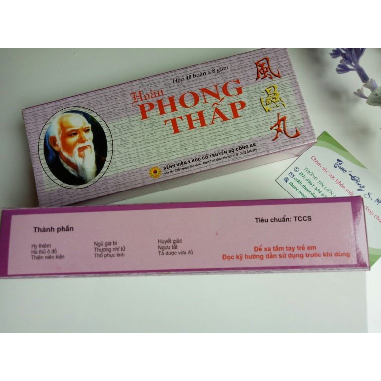 Hoàn phong thấp - cho phong thấp khớp, sản phẩm của viện YHCT Bộ Công An