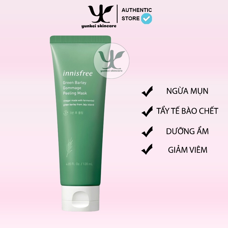 Tẩy da chết Innisfree Green Barley Gommage Peeling Mask 120Ml