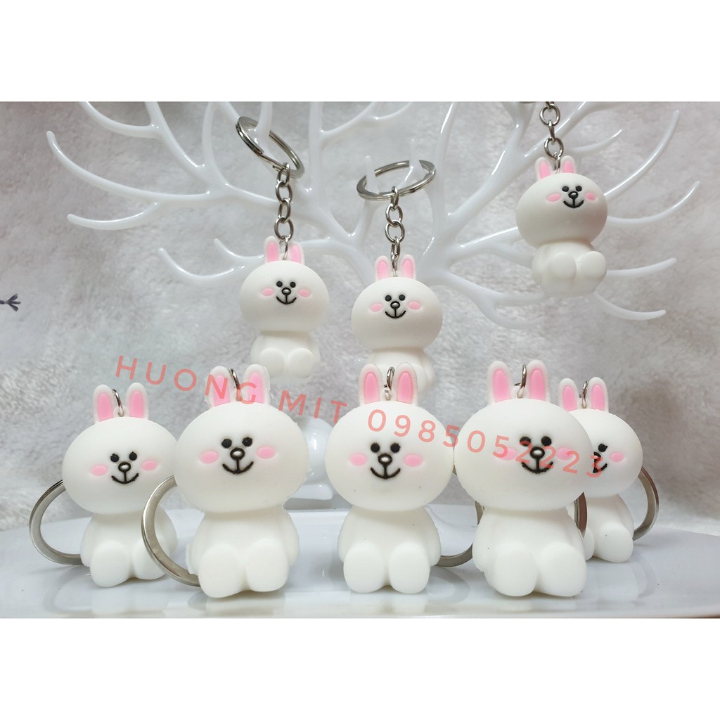Móc khóa thỏ Cony và gấu Brown