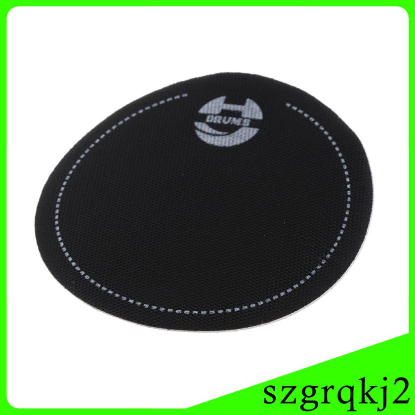 Set 2 Miếng Vá Bàn Đạp Đơn Màu Đen Thay Thế Cho Trống Bass Kick Drum