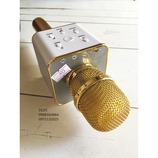 Micro kèm loa Micgeek Q7 blutooth (Vàng)