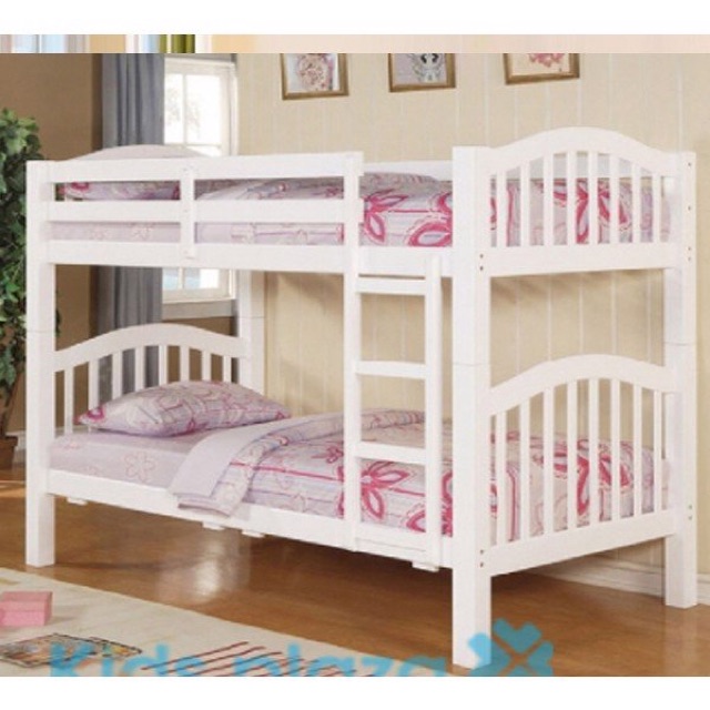 giường tầng 1m gỗ màu trắng giường trẻ em giường người lớn