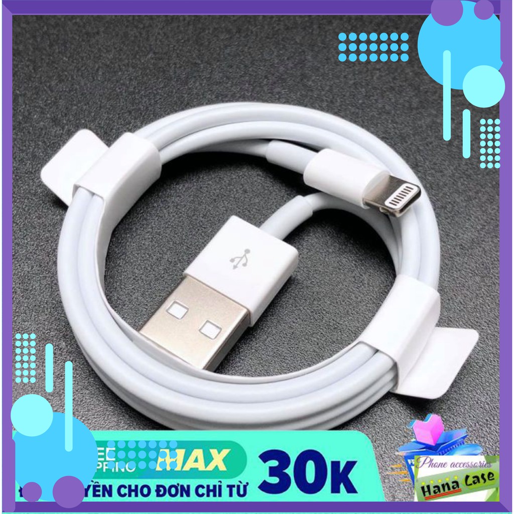 Dây sạc iphone foxconn loại tốt, chất lượng cao - cho mọi máy từ 5/5s đến 11 pro ,cam kết chuẩn