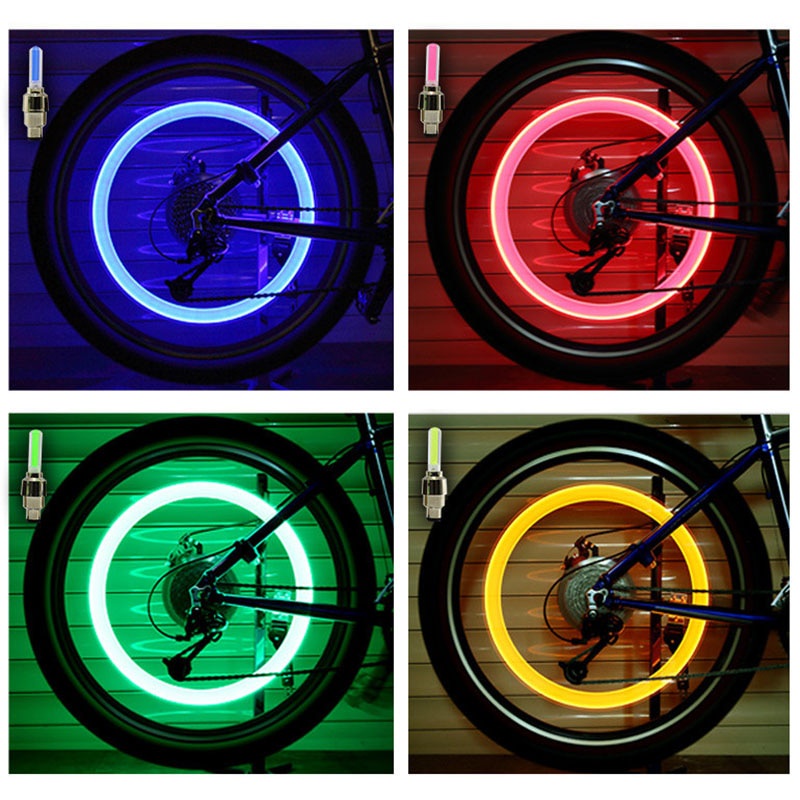 Bộ 2 Đèn LED Gắn Bánh Xe Đạp Leo Núi