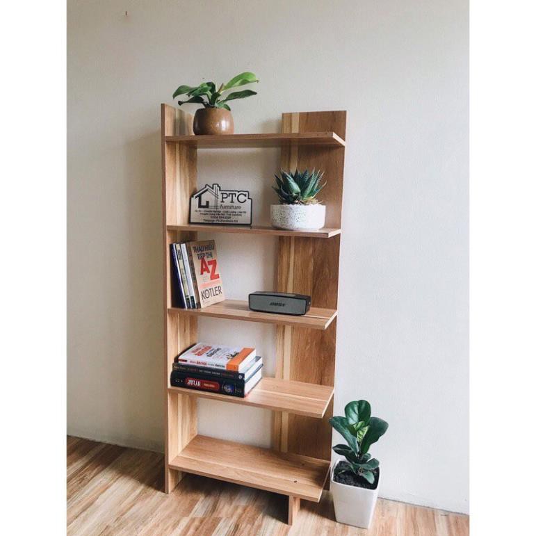 Kệ sách lắp ghép đa năng, kệ góc tường 5 tầng chuyennoithat