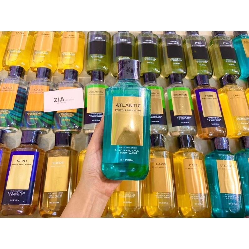 SỮA TẮM GỘI NAM BATH AND BODY WORKS MỸ 295ML #ATLANTIC