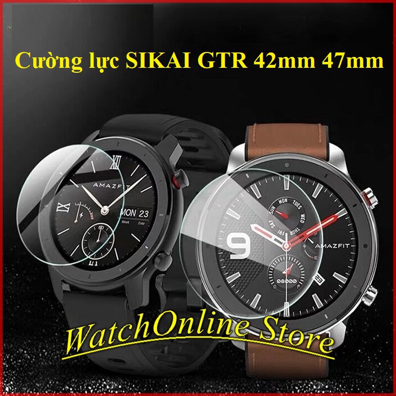 Combo 2 kính cường lực cao cấp SIKAI dành cho Amazfit GTR 42mm 47mm