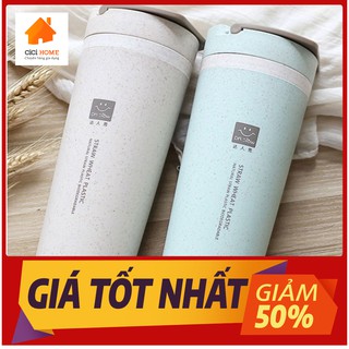 Bình Giữ Nhiệt 450ml Chất Liệu Nhựa Lúa Mạch PP Thực Phẩm An Toàn Sử Dụng