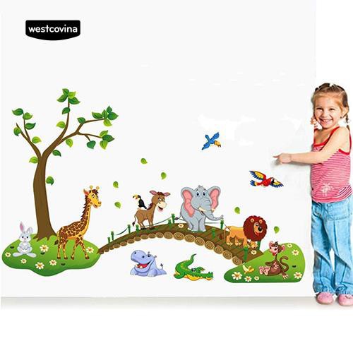 Miếng dán tường hình động vật trong rừng