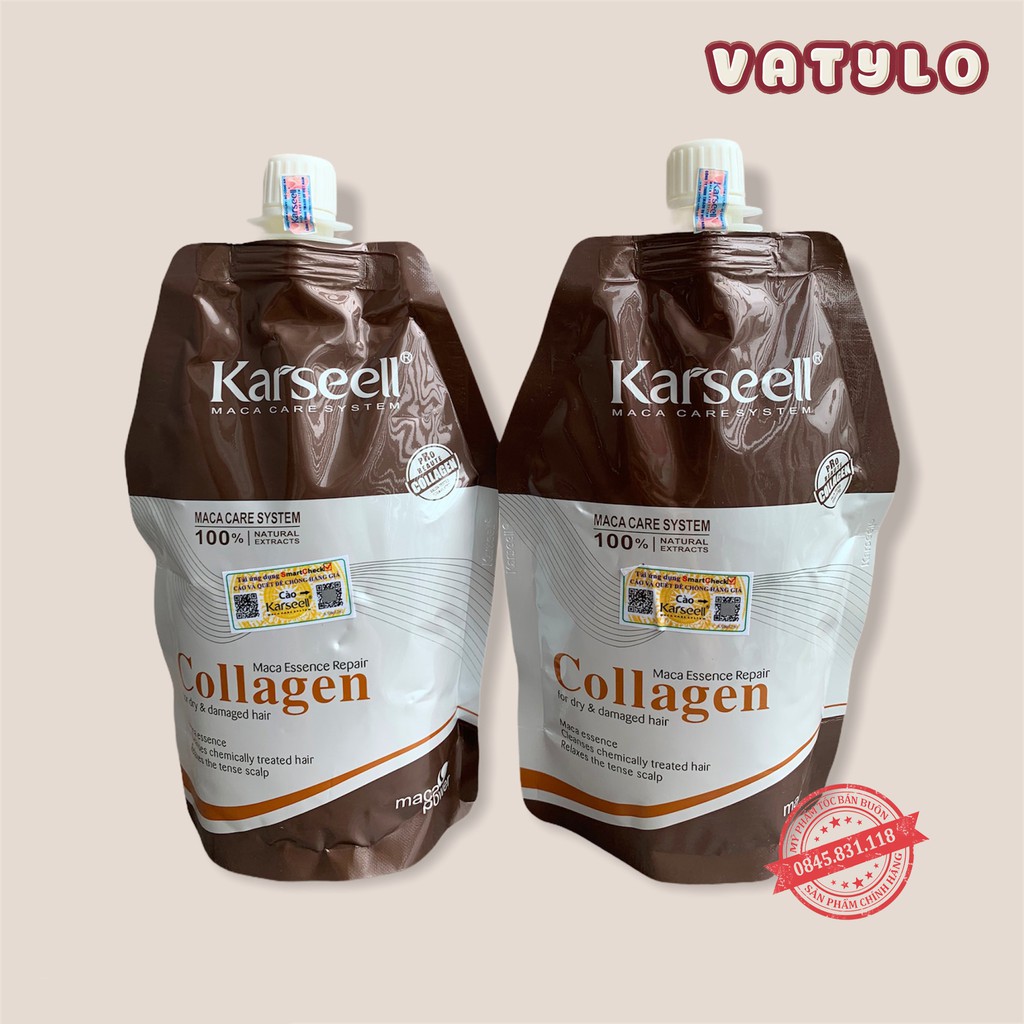 Kem Hấp - Ủ- Xả Phục Hồi Tóc Collagen Karseell Maca 500ml | Hàng Chính Hãng CT27