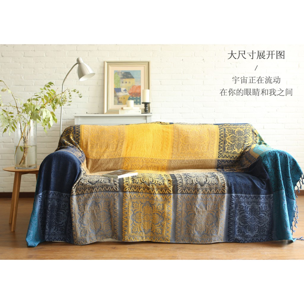 [SIÊU SALE]THẢM THỔ CẨM, THẢM VINTAGE, CHĂN PHỦ SOFA SIÊU MỀM MỊN 150cm x 190cm