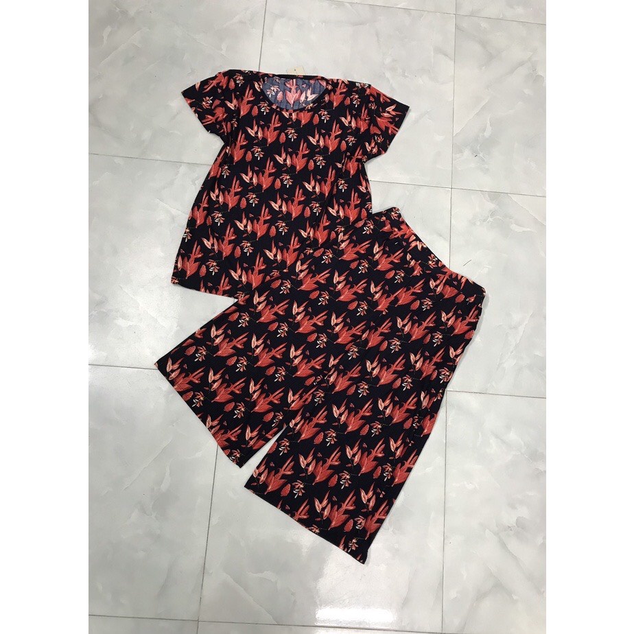 Bộ Đồ Trung Niên - Bộ Thun Tăm Mặc Nhà Cho Mẹ cho Bà