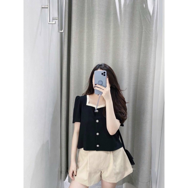 [Mã WASTCOOL giảm 15% tối đa 50K đơn 99K] Set áo đen quần váy dành cho nữ