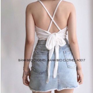 ÁO YẾM NƠ LƯNG CÓ MÚT NGỰC