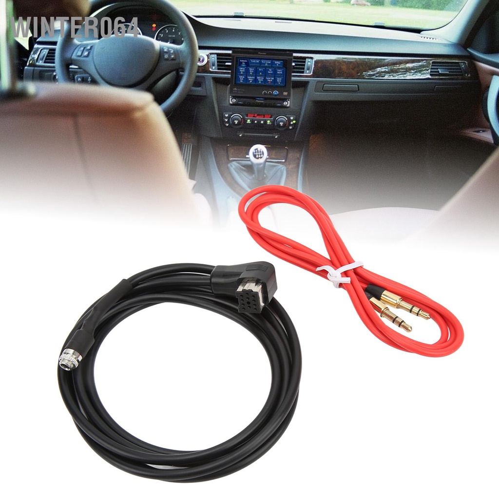 Winter064 Bộ điều hợp đầu vào Aux in Cáp âm thanh radio trên ô tô 3.5mm Jack dành cho Pioneer IP BUS AVIC Z1 Z2 Z3 N4
