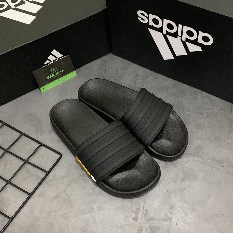 DÉP ADIDAS ADILETTE BÁNH MÌ ĐEN - Dép full box êm đẹp rạng ngời