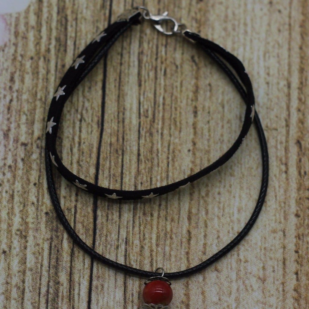 VT33 Vòng tay dây da 5 cái/lốc