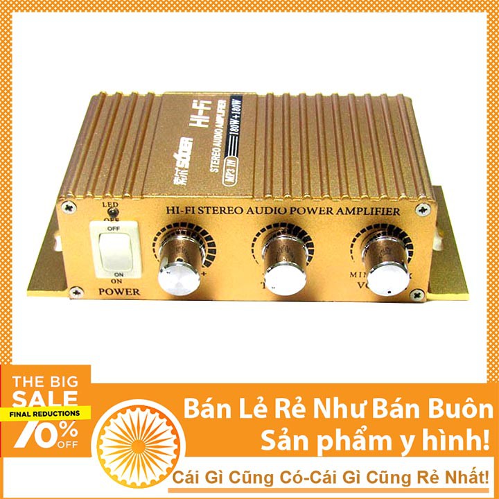 Âm Ly Mini 825IB 180W - Dùng Điện 12V Nghe Nhạc Cực Chất