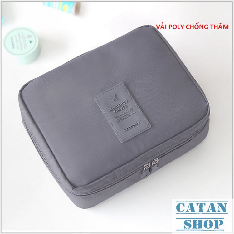 Túi Đựng Mỹ Phẩm Du Lịch Hàn Quốc ,chống thấm xếp gọn,đồ trang điểm,make up,dầu gội trong DL04
