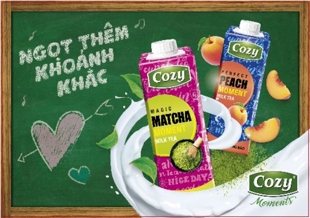 (1/2021)Combo 2 Lốc Trà Sữa Cozy Moment ( 4 hộp/ lốc)