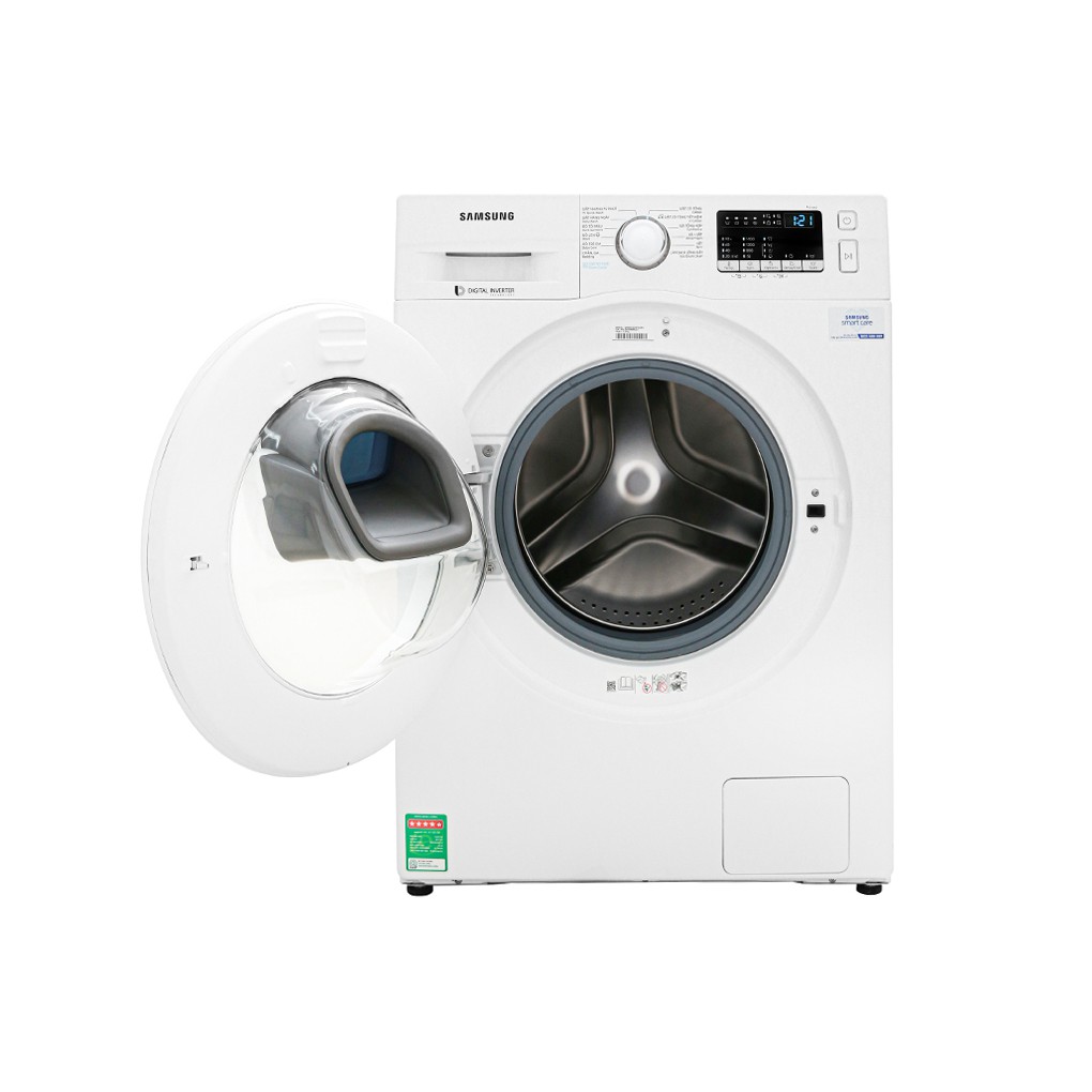 Máy giặt Samsung Addwash Inverter 10 Kg WW10K44G0YW/SV Công nghệ giặt hơi nước, Giặt hơi nước, Thêm đồ khi đang giặt