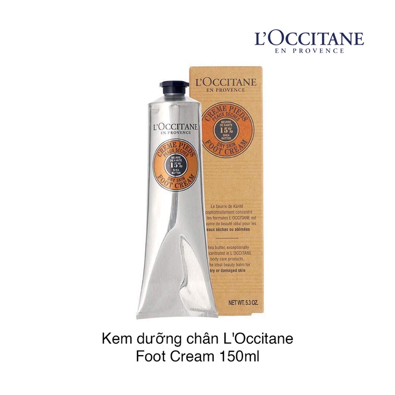 Kem dưỡng da chân Loccitane - L'Occitane Shea Butter Foot Cream 150ml