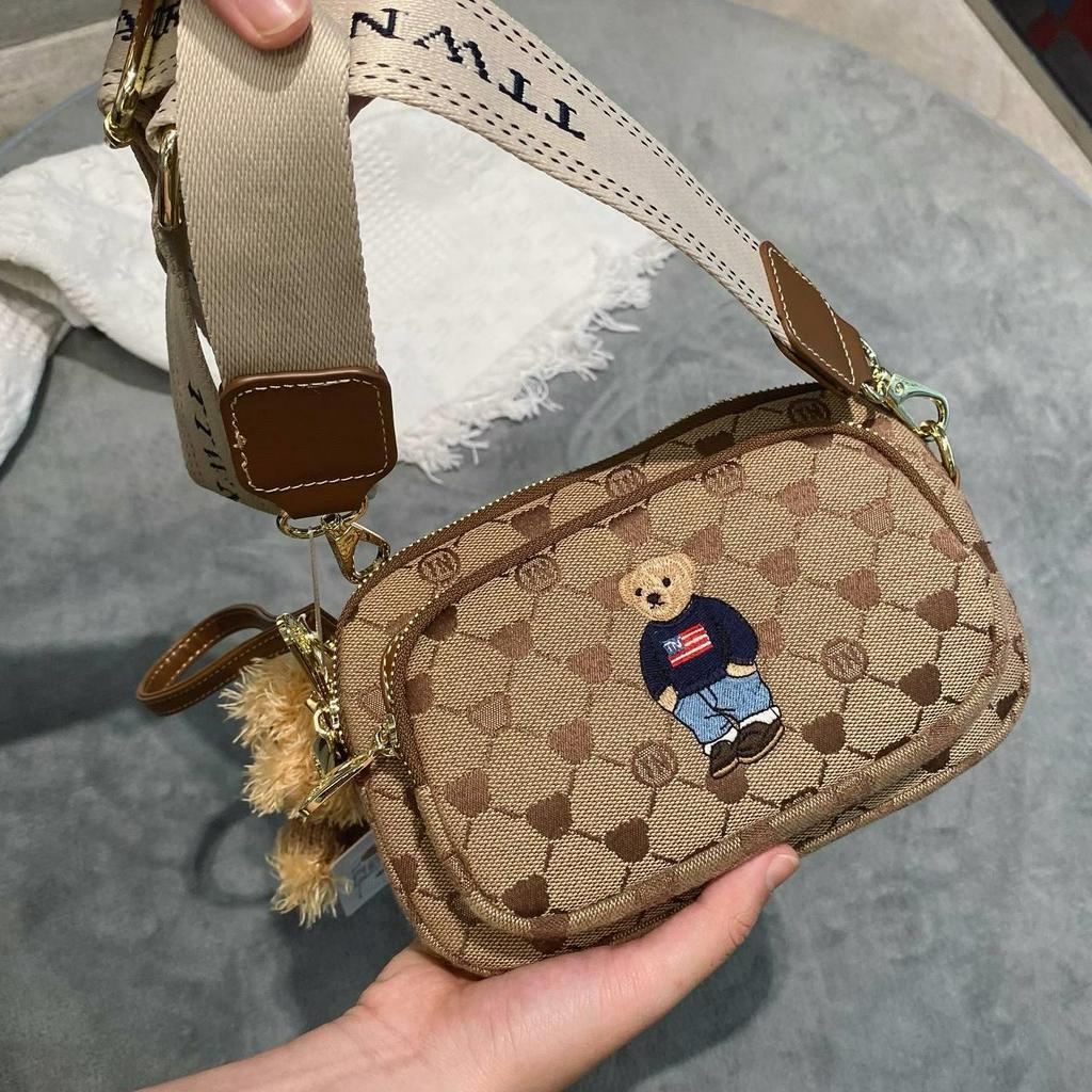 (Auth) Túi TTWN BEAR MONO Brown [TG9003-13560]