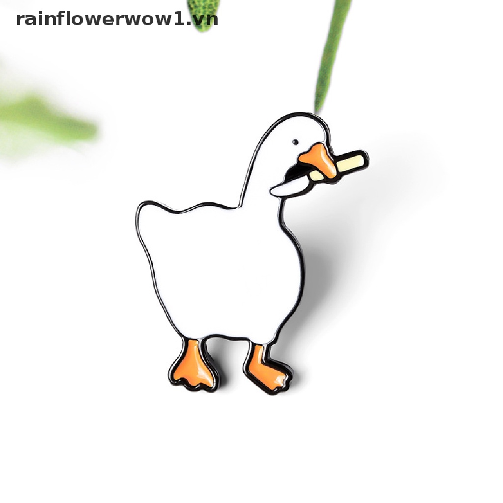 Ghim Cài Áo Hình Ngỗng Hoạt Hình Vui Nhộn