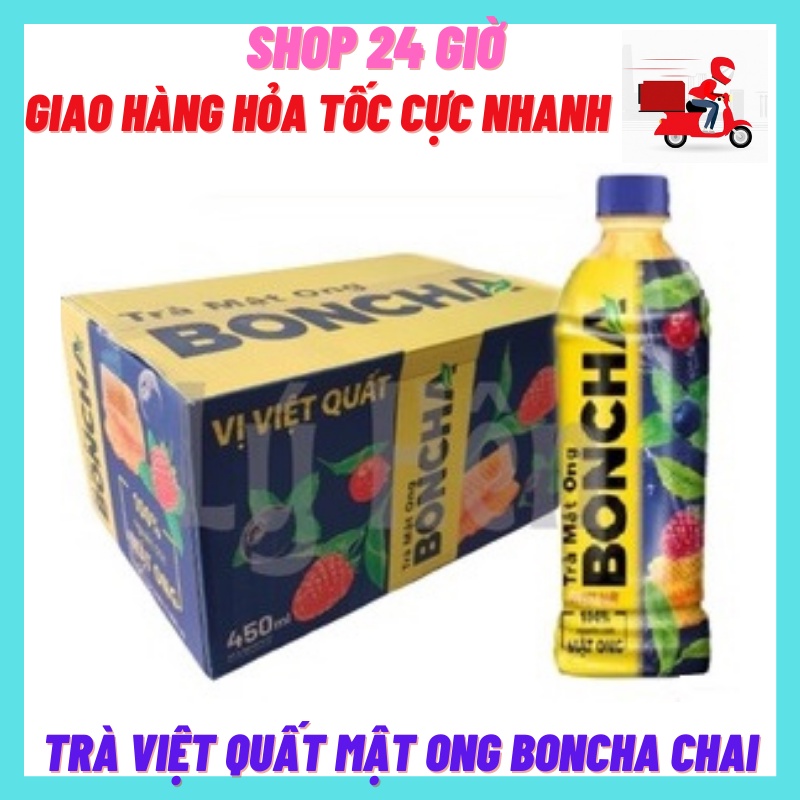 Trà Boncha Việt Quất Thùng 24 Chai