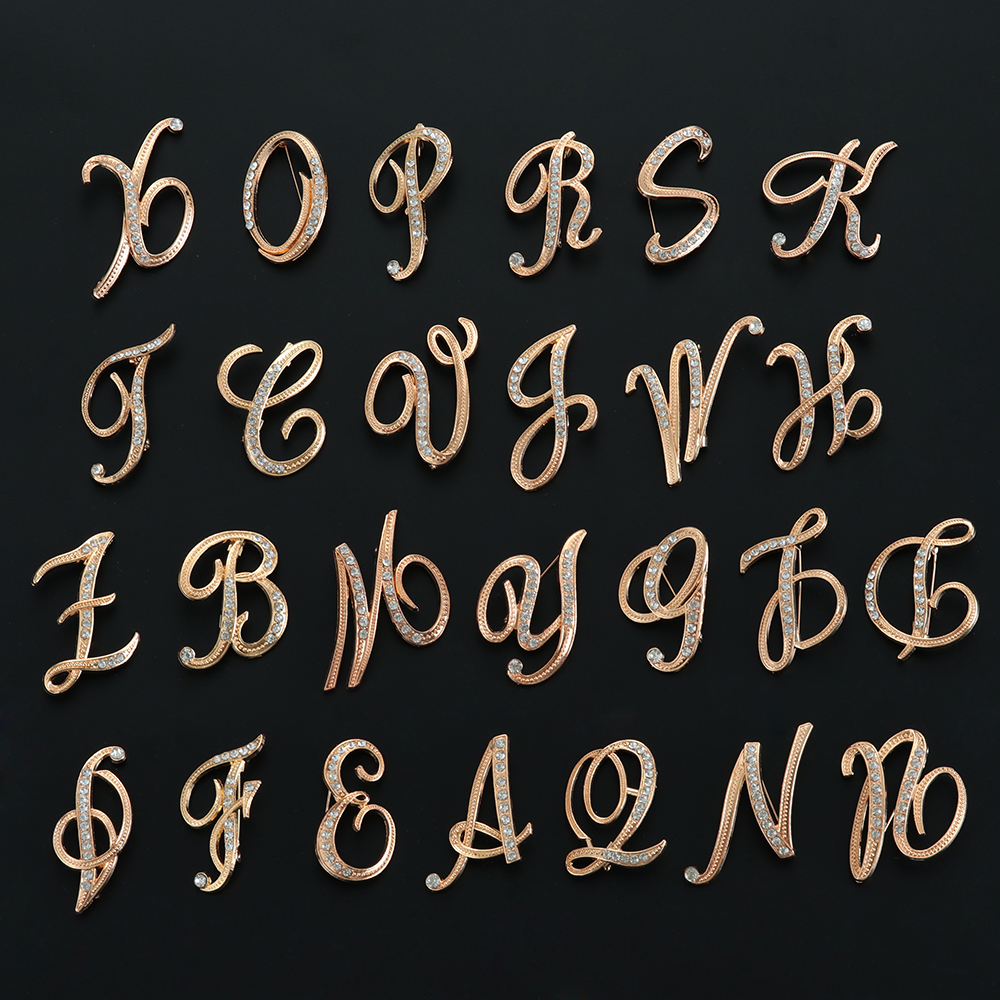 Ghim Cài Áo Hình 26 Chữ Cái Tiếng Anh Sáng Tạo Thời Trang Cho Nam Nữ|Trâm Cài Áo Kim Loại Chữ Cái|Phụ Kiện Vòng Cổ Áo Nhiều Màu Sắc Thời Trang|Clip